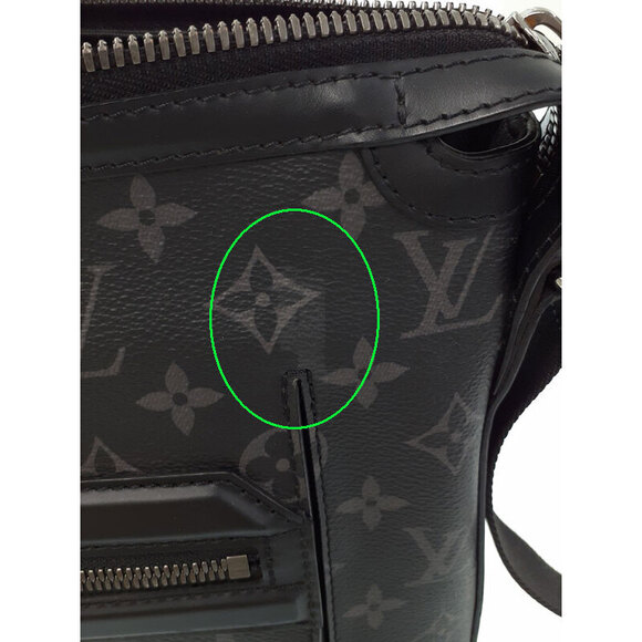 Louis Vuitton Monogram Eclipse Black Odysse Messenger Shoulder Bag - Picture 4 of 9